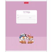 Тетрадь 12л А5ф клетка 65г/кв.м на скобе 5 диз.в блоке скругл.углы серия -Мультяшки-