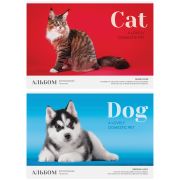 Альбом для рисования 16л., А4, на скрепке ArtSpace «Питомцы. Cat/Dog», эконом
