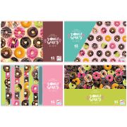 Альбом для рисования 12л., А4, на скрепке BG «Donut worry»