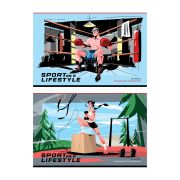 Альбом для рисования 24л., А4, на скрепке ArtSpace «Спорт. Образ жизни»