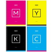 Тетрадь 48л., А5, клетка на гребне BG «Cmyk»