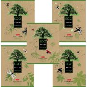Тетрадь А5, 48 л., HATBER, скоба, клетка, обложка крафт-картон, «Life Style» (5 видов в спайке), 48Т5В1, 48Т5B1
