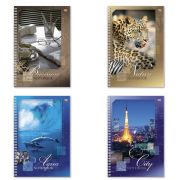 Тетрадь А4, 80 л., HATBER VK, гребень, клетка, обложка картон, «АССОРТИ» (4 вида)
