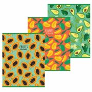 Тетрадь А4, 96 л., STAFF «Basic» скоба, клетка, офсет №2 ЭКОНОМ, обложка картон, «Fruity»