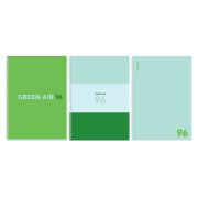 Тетрадь 96л., А4, клетка, на гребне BG «Green air», матовая ламинация