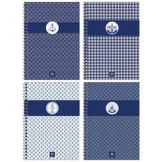 Тетрадь 96л., А5, клетка на гребне ArtSpace «Узоры. Sea pattern», гляцевая ламинация, твердая обложка