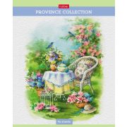 Тетрадь 96л А5ф клетка 65г/кв.м на скобе мат ламин,тиснение серия -Provence collection-