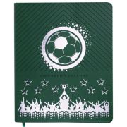 Дневник 1-11 класс 48 л., кожзам (гибкая), термотиснение, фольга, BRAUBERG, «Football»