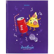 Дневник 1-11 класс 40 л., твердый, BRAUBERG, глянцевая ламинация, «Funny Food»