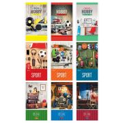 Блокнот А6 32л. на скрепке ArtSpace «Boys hobby. Микс»