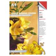Обложки для переплета картонные, текстура: кожа, 230г/м2, А4, красные