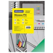 Обложка OfficeSpace PVC пластиковые А4 150 мкм зеленый прозрачный 100 шт.