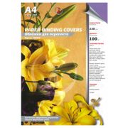 Обложки для переплета картонные, текстура кожа, 230г/м2, А4, фиолетовый