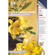 Обложки для переплета картонные, текстура кожа, 230г/м2, А4, синий индиго