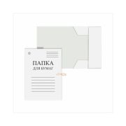 ПАПКА ДЛЯ БУМАГ С ЗАВЯЗКАМИ, БЕЛАЯ DOLCE COSTO, 360 Г/М2, НЕМЕЛОВАННЫЙ КАРТОН