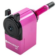 Точилка механическая BRAUBERG «JET», металлический механизм, корпус розовый