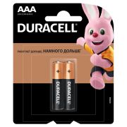 Батарейка Duracell Basic AAA (LR03) алкалиновая, 2BL, Китай