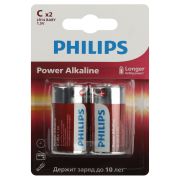 Батарейки Philips LR14P2B/51 «С» алкалиновые 2 шт. LR14-2BL Power (2/24/48/5760)