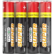 Батарейка Трофи SUPER HEAVY DUTY ААА R03-4S Zinc 4 шт