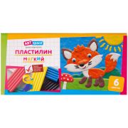 Пластилин ArtSpace, 06 цветов, 72гр, со стеком, картон