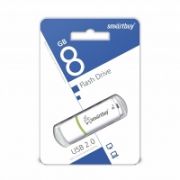 USB флеш-диск 08 Gb Smart Buy Crown White