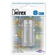 USB флеш-диск 08 Gb Mirex Unit Silver