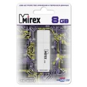 USB флеш-диск 08 Gb Mirex Line White