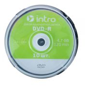 Диск intro DVD-R 4.7 Gb 16x Cake (10)