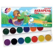 Луч Акварельные краски ZOO без кисти 14 цв