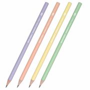 Карандаш чернографитный BRAUBERG «PREMIUM TURKEY», 1 шт., «Pastel», НВ, ассорти, дисплей