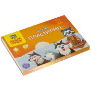 Пластилин Мульти-Пульти «Енот на Аляске», 16 цветов, 240г, со стеком, картон