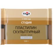 Пластилин скульптурный Гамма «Студия», телесный, мягкий, 500г, пакет