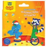 Мульти-Пульти Набор фломастеров Енот в цирке 8 ЦВ