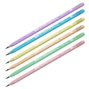 Карандаш ч/г Berlingo «Flexy Pastel» HB, с ластиком, трехгранный, заточен., пластиковый, ПВХ-бокс
