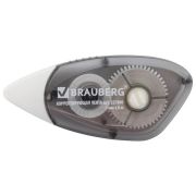 Корректирующая лента BRAUBERG BLACK&WHITE 5мм х 8м, черный тонир., мех. перемотки, блистер, 227800