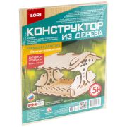 Конструктор деревянный Lori «Кормушка для птиц. Птички-невелички»