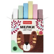 Мелки 6 цв. Hatber -Нарисуй-ка!-