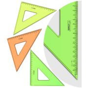 Треугольник 45°, 16см Стамм «NEON Cristal», ассорти