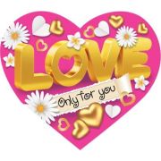 Открытка Love (компл.=20 шт)