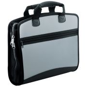 Папка-портфель 4 отделения Berlingo «Silver», А4, 380*280*50мм, 700мкм, серый металлик