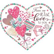 Открытка From me with love to you (компл.=20 шт)