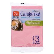 Салфетки для кухни из вискозы GRIFON , 3 штуки, размер 30х38 см 40