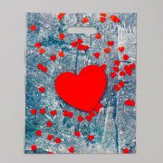 пакет полиэтиленовый с вырубной усиленной ручкой 31х40 см, 60 мкм 50