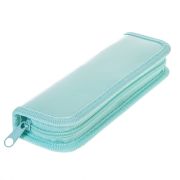 Пенал Hatber 190х60мм 1 отделение на молнии глянц.ламин.тиснение-NEWtone- PASTEL МЯТА в индив.упак.