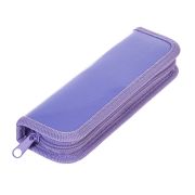 Пенал Hatber 190х60мм 1 отделение на молнии глянц.ламин.тиснение-NEWtone- PASTEL Лаванда в индив.упак.