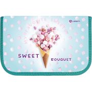 Пенал Lamark SMART Content «Sweet Bouquet», 1 отд., на 36 предм., 140х210х40 мм, с косметичкой и карманом для смартфона внутри