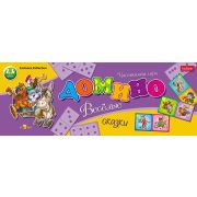 ИГРА Настольная ДОМИНО 28 карточек-Веселые сказки-