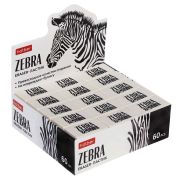 32BL 14231 Ластик из термопластичной резины Hatber Zebra 32х18х8 мм 60шт. в картонной Дисплей-витрин