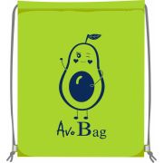 Сумка для сменной обуви Lamark «AvoBag», 34х42 см, на шнурке, светоотражающие элементы, цвет лайм
