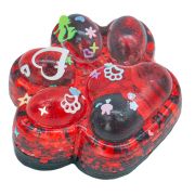 Игрушка антистресс Лапка с блестками 6 см